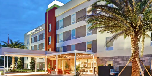 exterior view of Home2 Suites in Daytona Beach, FL